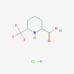 6-(Trifluoromethyl)piperidine-2-carboxylic acid hydrochloride