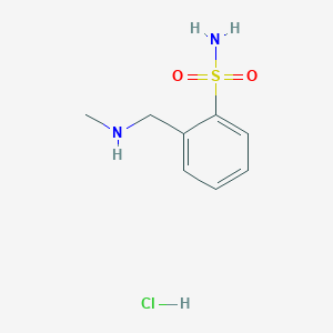 2-[(Methylamino)methyl]benzene-1-sulfonamide hydrochloride