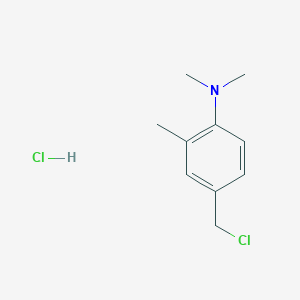 4-(chloromethyl)-N,N,2-trimethylaniline hydrochloride