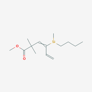 molecular formula C14H25O2Si B14355283 CID 78060569 
