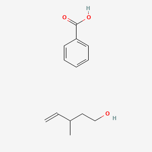 molecular formula C13H18O3 B14355329 Benzoic acid;3-methylpent-4-en-1-ol CAS No. 92633-46-0