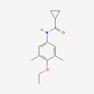 molecular formula C14H19NO2 B14355369 N-(4-Ethoxy-3,5-dimethylphenyl)cyclopropanecarboxamide CAS No. 90256-92-1