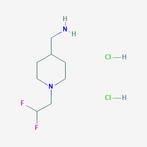 [1-(2,2-Difluoroethyl)piperidin-4-yl]methanamine dihydrochloride