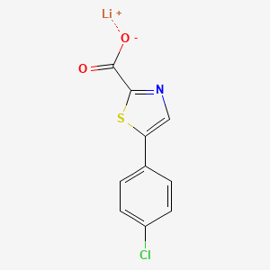 Lithium(1+) ion 5-(4-chlorophenyl)-1,3-thiazole-2-carboxylate