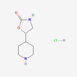 5-(Piperidin-4-yl)oxazolidin-2-one hydrochloride