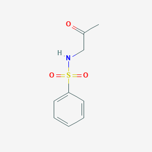 molecular formula C9H11NO3S B14355431 N-(2-Oxopropyl)benzenesulfonamide CAS No. 90610-44-9