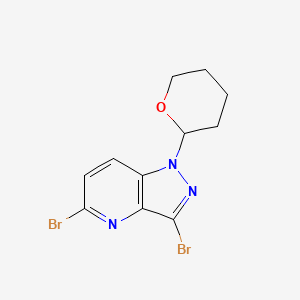 3,5-Dibromo-1-(tetrahydro-2H-pyran-2-yl)-1H-pyrazolo[4,3-b]pyridine