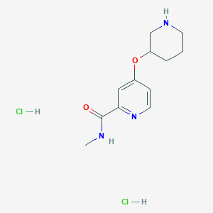 N-methyl-4-(piperidin-3-yloxy)pyridine-2-carboxamide dihydrochloride