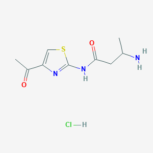 N-(4-acetyl-1,3-thiazol-2-yl)-3-aminobutanamide hydrochloride