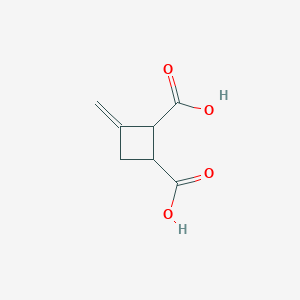molecular formula C7H8O4 B14355518 3-Methylidenecyclobutane-1,2-dicarboxylic acid CAS No. 95197-30-1