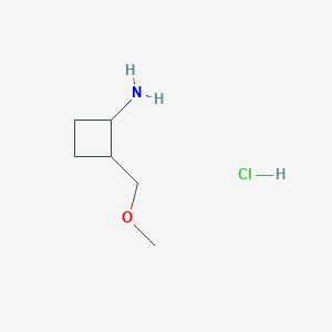 2-(Methoxymethyl)cyclobutan-1-amine hydrochloride