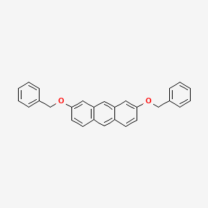 molecular formula C28H22O2 B14355520 2,7-Bis(benzyloxy)anthracene CAS No. 93245-50-2