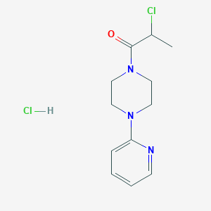 2-Chloro-1-[4-(pyridin-2-yl)piperazin-1-yl]propan-1-one hydrochloride