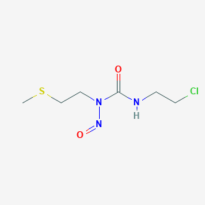 molecular formula C6H12ClN3O2S B14355543 N'-(2-Chloroethyl)-N-[2-(methylsulfanyl)ethyl]-N-nitrosourea CAS No. 96413-08-0
