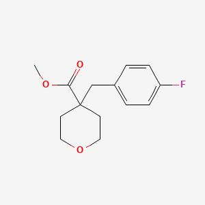 Methyl 4-[(4-fluorophenyl)methyl]oxane-4-carboxylate