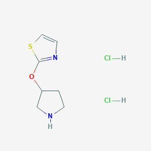 2-(Pyrrolidin-3-yloxy)thiazole dihydrochloride