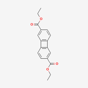 molecular formula C18H16O4 B14355567 Diethyl biphenylene-2,6-dicarboxylate CAS No. 93103-53-8