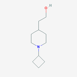 molecular formula C11H21NO B1435558 2-(1-Cyclobutylpiperidin-4-yl)ethan-1-ol CAS No. 1856534-00-3