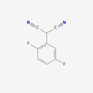 molecular formula C9H4F2N2 B1435559 2-(2,5-Difluorophenyl)propanedinitrile CAS No. 1803594-74-2