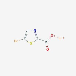 molecular formula C4HBrLiNO2S B1435560 Lithium(1+) ion 5-bromo-1,3-thiazole-2-carboxylate CAS No. 1803594-42-4