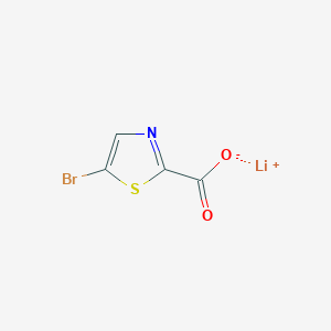 molecular formula C4HBrLiNO2S B1435560 锂(1+)离子 5-溴-1,3-噻唑-2-羧酸盐 CAS No. 1803594-42-4