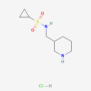 N-(piperidin-3-ylmethyl)cyclopropanesulfonamide hydrochloride