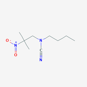molecular formula C9H17N3O2 B14355621 Butyl(2-methyl-2-nitropropyl)cyanamide CAS No. 90951-40-9
