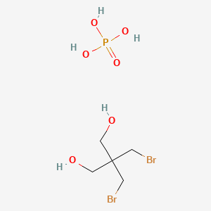 molecular formula C5H13Br2O6P B14355626 2,2-Bis(bromomethyl)propane-1,3-diol;phosphoric acid CAS No. 90463-89-1