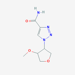 1-(4-methoxyoxolan-3-yl)-1H-1,2,3-triazole-4-carboxamide