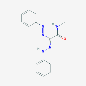 molecular formula C15H15N5O B14355696 N-Methyl-2-[(E)-phenyldiazenyl]-2-(2-phenylhydrazinylidene)acetamide CAS No. 91827-29-1