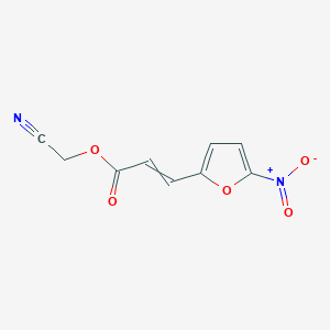 molecular formula C9H6N2O5 B14355734 Cyanomethyl 3-(5-nitrofuran-2-yl)prop-2-enoate CAS No. 90147-24-3