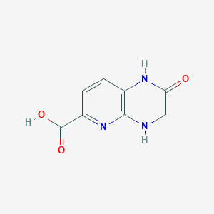 molecular formula C8H7N3O3 B1435574 2-oxo-1H,2H,3H,4H-pyrido[2,3-b]pyrazine-6-carboxylic acid CAS No. 1803586-15-3