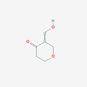 molecular formula C6H8O3 B14355797 3-(Hydroxymethylidene)oxan-4-one CAS No. 95502-30-0