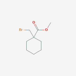 molecular formula C9H15BrO2 B1435581 Methyl 1-(bromomethyl)cyclohexane-1-carboxylate CAS No. 1195430-98-8