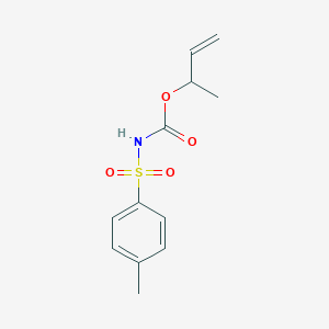 molecular formula C12H15NO4S B14355832 But-3-en-2-yl (4-methylbenzene-1-sulfonyl)carbamate CAS No. 95602-06-5