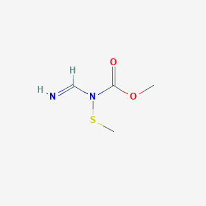 molecular formula C4H8N2O2S B14355837 Methyl (iminomethyl)(methylsulfanyl)carbamate CAS No. 92463-44-0