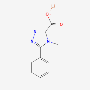 molecular formula C10H8LiN3O2 B1435584 lithium(1+) ion 4-methyl-5-phenyl-4H-1,2,4-triazole-3-carboxylate CAS No. 1803582-61-7