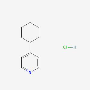 molecular formula C11H16ClN B1435585 4-Cyclohexylpyridine hydrochloride CAS No. 1803584-65-7