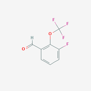 B1435588 3-Fluoro-2-(trifluoromethoxy)benzaldehyde CAS No. 1806303-16-1