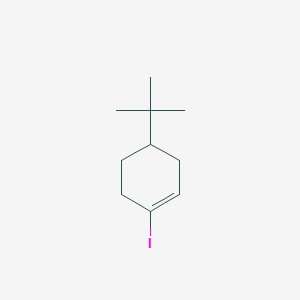 molecular formula C10H17I B14355897 Cyclohexene, 4-(1,1-dimethylethyl)-1-iodo- CAS No. 96133-27-6