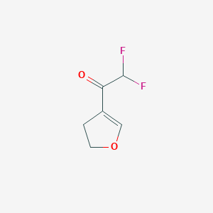 molecular formula C6H6F2O2 B1435594 1-(4,5-Dihydrofuran-3-yl)-2,2-difluoroethan-1-one CAS No. 1849241-58-2