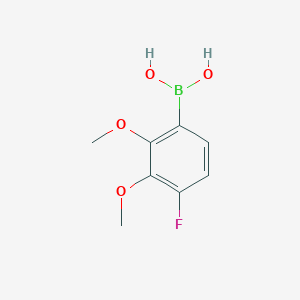 molecular formula C8H10BFO4 B1435596 2,3-二甲氧基-4-氟苯硼酸 CAS No. 2121512-88-5