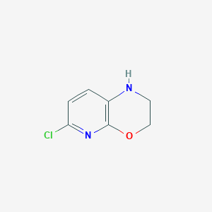 molecular formula C7H7ClN2O B1435597 6-Chloro-2,3-dihydro-1H-pyrido[2,3-b][1,4]oxazine CAS No. 1823379-92-5