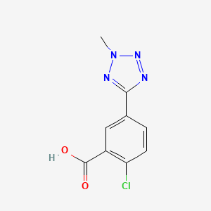 2-chloro-5-(2-methyl-2H-1,2,3,4-tetrazol-5-yl)benzoic acid