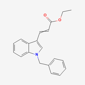 molecular formula C20H19NO2 B14355999 Ethyl 3-(1-benzyl-1H-indol-3-yl)prop-2-enoate CAS No. 92637-35-9