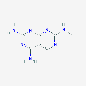 molecular formula C7H9N7 B1435600 N7-methylpyrimido[4,5-d]pyrimidine-2,4,7-triamine CAS No. 120641-13-6