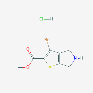 methyl 3-bromo-4H,5H,6H-thieno[2,3-c]pyrrole-2-carboxylate hydrochloride