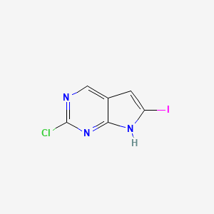 2-Chloro-6-iodo-7H-pyrrolo[2,3-d]pyrimidine