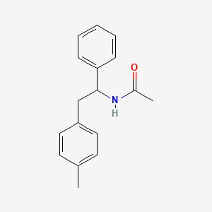 molecular formula C17H19NO B14356059 N-[2-(4-Methylphenyl)-1-phenylethyl]acetamide CAS No. 91200-10-1