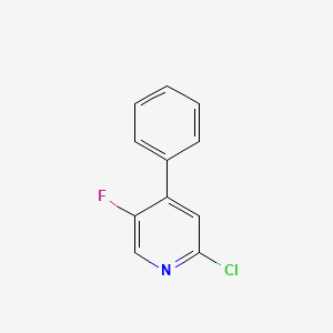molecular formula C11H7ClFN B1435606 2-Chloro-5-fluoro-4-phenylpyridine CAS No. 1807238-41-0